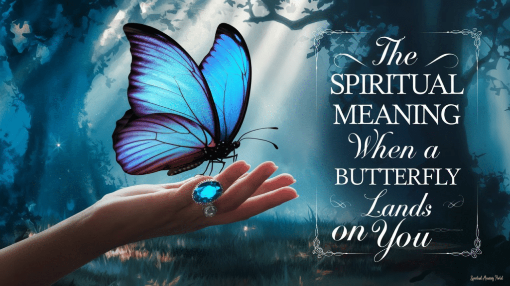 spiritual meaning of butterfly lands on you