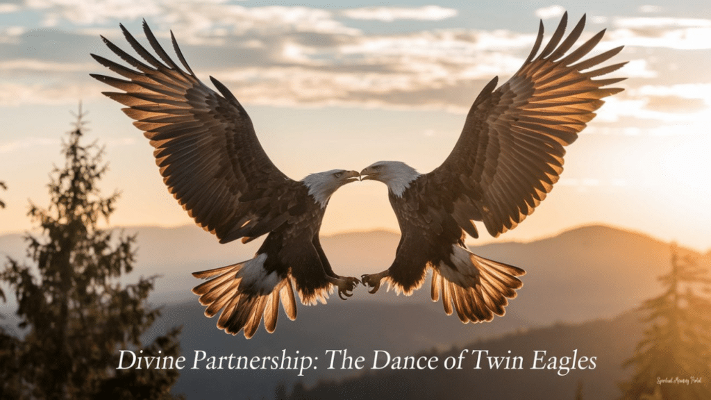 "Two Eagles Flying Together"