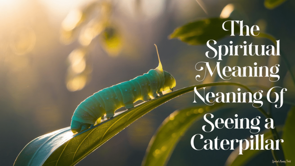 spiritual meaning seeing a caterpillar