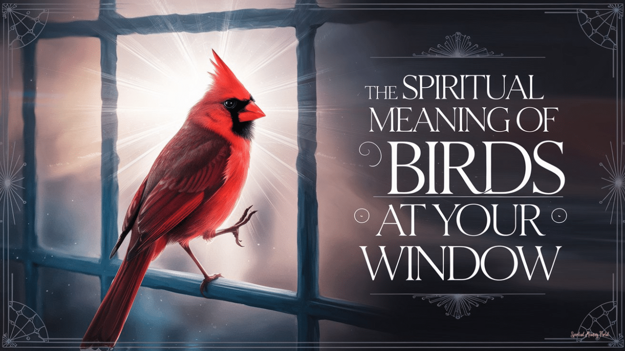 bird keeps flying into window spiritual meaning