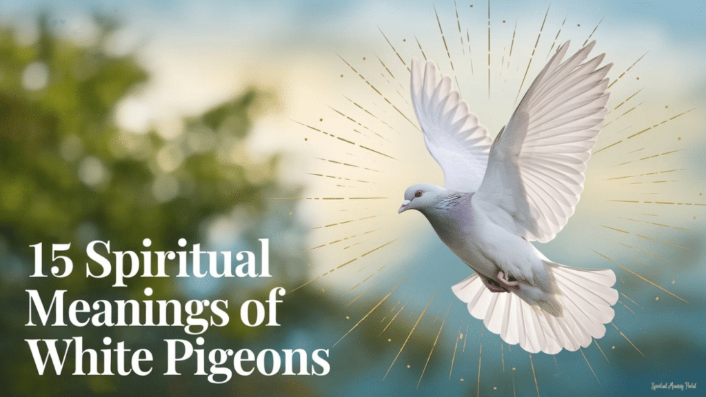 spiritual meaning seeing a white pigeon