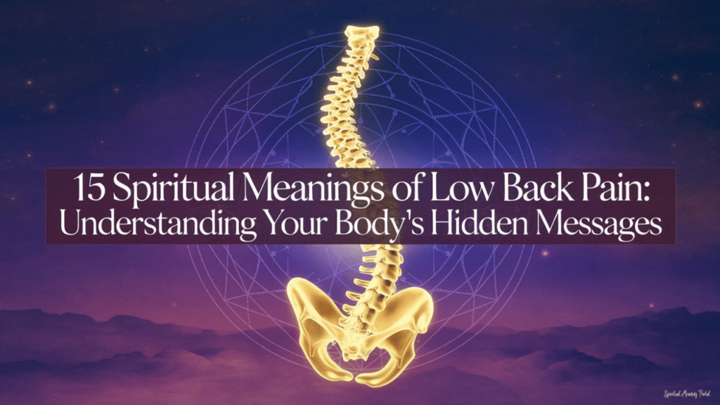 low back pain spiritual meaning