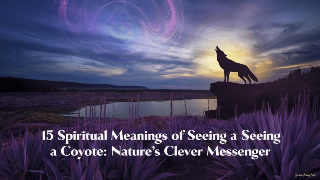 spiritual meaning seeing a coyote