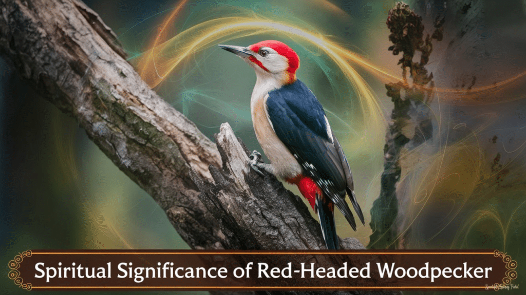 https://ethervi.com/spiritual-meaning-of-seeing a red headed woodpecker