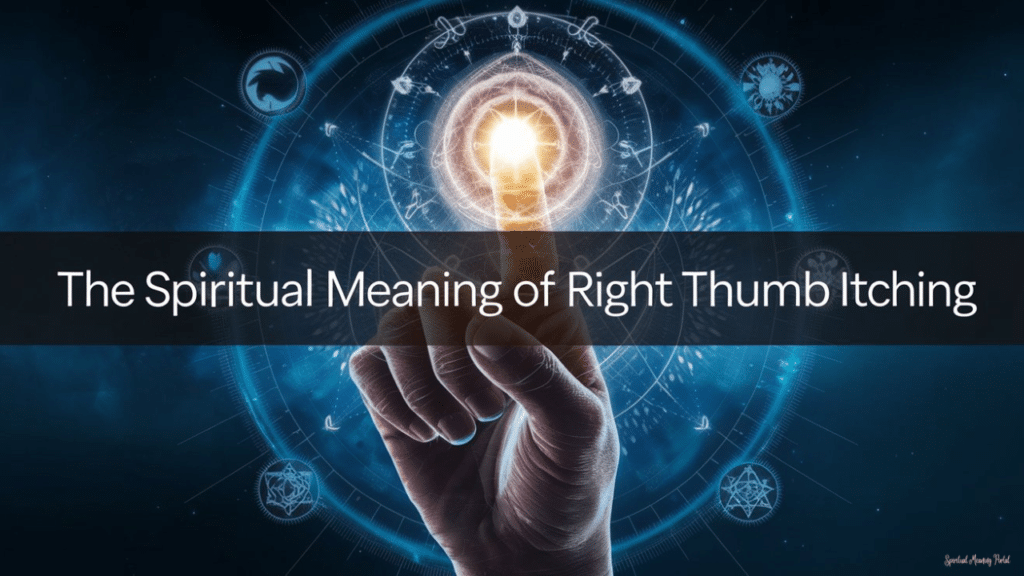 spiritual meaning of right thumb itching