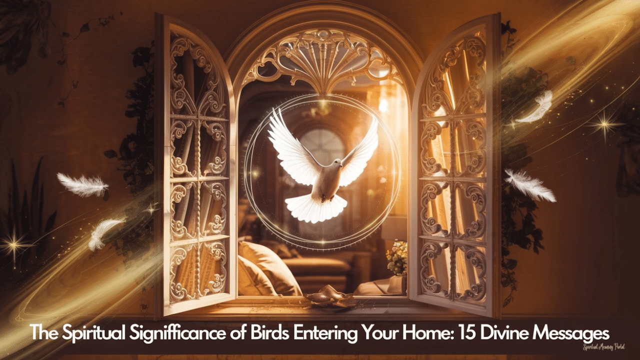 spiritual meaning bird flying into your house