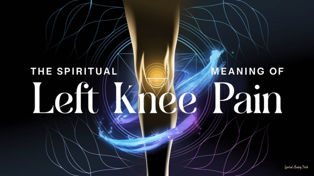 pain in left knee spiritual meaning