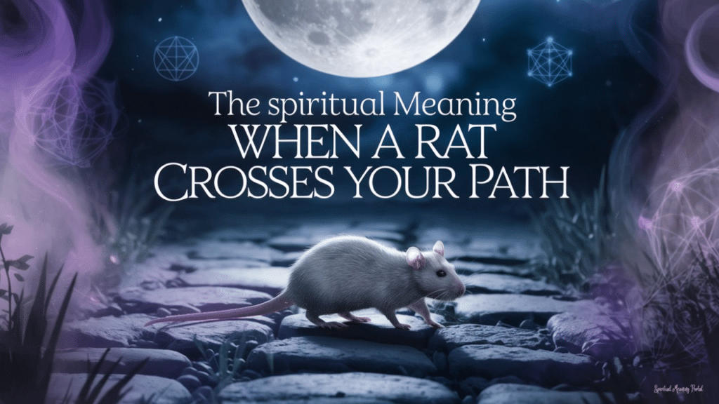 spiritual meaning of a rat crossing your path