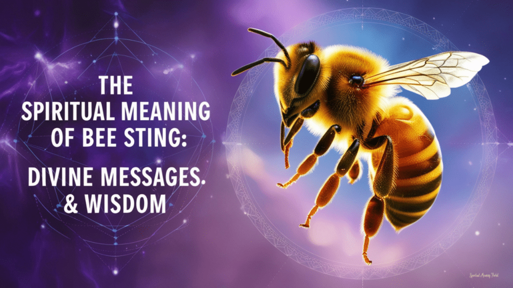 spiritual meaning of bee sting