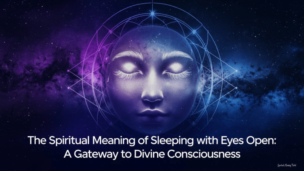 spiritual meaning of sleeping with eyes open