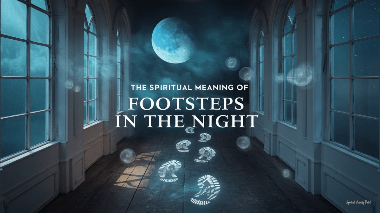 spiritual meaning hearing footsteps night