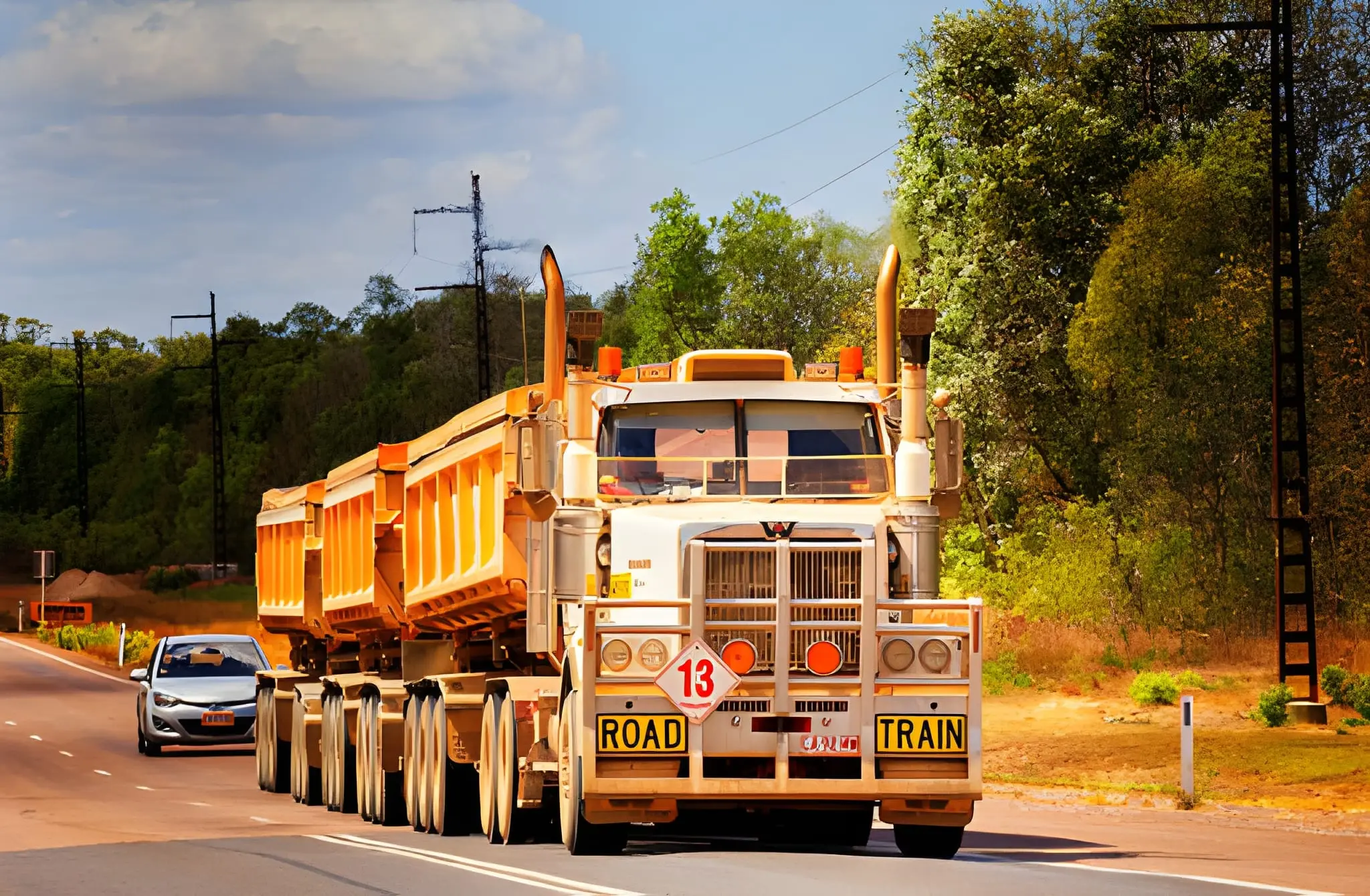 Exploring the Power and Performance of a Heavy-Duty Road Train Truck